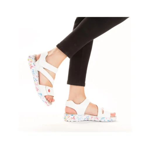 Rieker Damen Riemchensandalen lilienweiß
