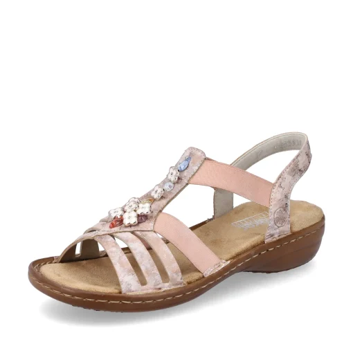 Rieker Damen Riemchensandalen altrosa
