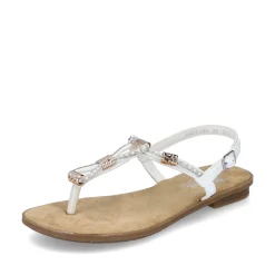 Rieker Damen Riemchensandalen kristallweiß