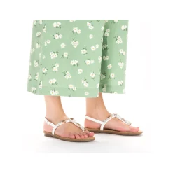 Rieker Damen Riemchensandalen kristallweiß
