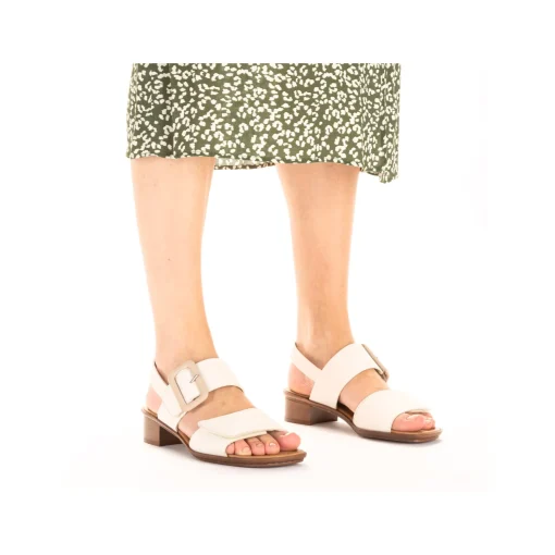 Rieker Damen Riemchensandaletten hellbeige