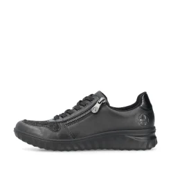 Rieker Damen Schnürschuhe urbanschwarz