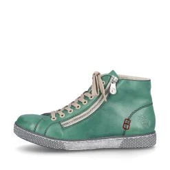Rieker Damen Schnürschuhe smaragdgrün