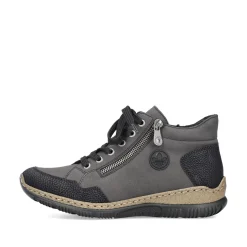 Rieker Damen Schnürschuhe anthrazit