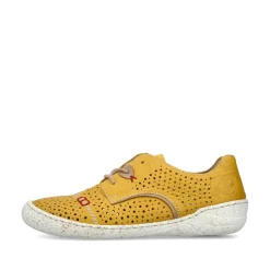 Rieker Damen Schnürschuhe sonnenblumengelb