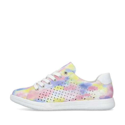 Rieker Damen Schnürschuhe multi-edelweiß