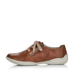 Rieker Damen Schnürschuhe kastanienbraun