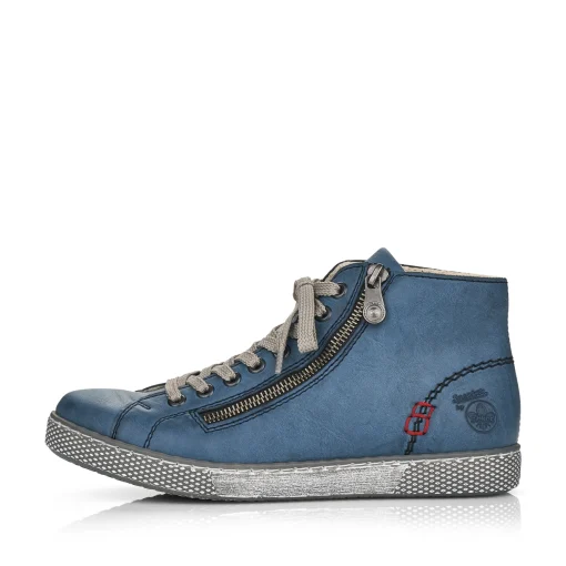 Rieker Damen Schnürschuhe azurblau