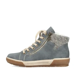 Rieker Damen Schnürschuhe blaugrau