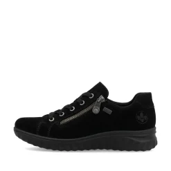 Rieker Damen Schnürschuhe nachtschwarz