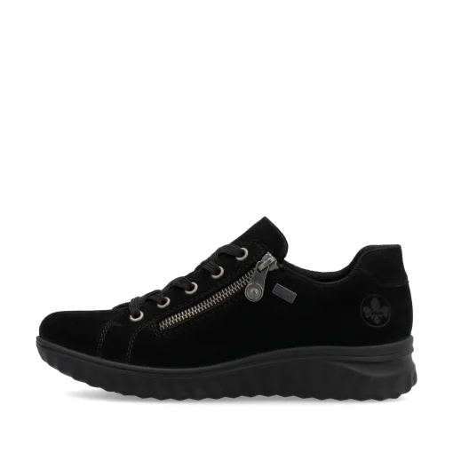 Rieker Damen Schnürschuhe nachtschwarz