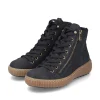 Rieker Damen Schnürschuhe carbonschwarz