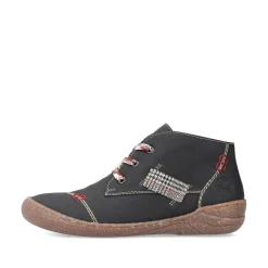 Rieker Damen Schnürschuhe tiefschwarz