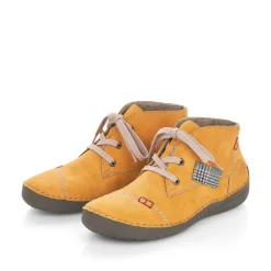 Rieker Damen Schnürschuhe honiggelb