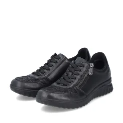 Rieker Damen Schnürschuhe urbanschwarz