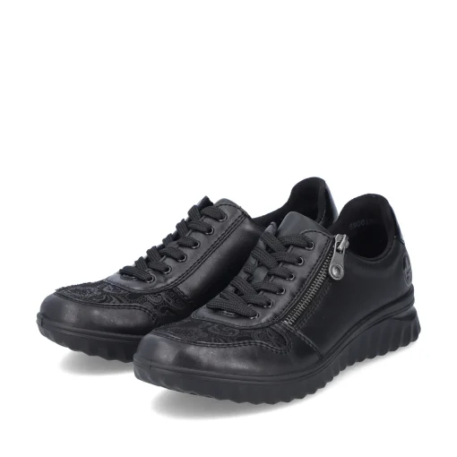 Rieker Damen Schnürschuhe urbanschwarz
