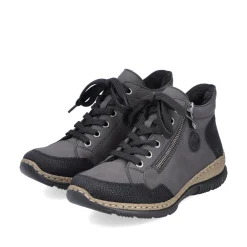 Rieker Damen Schnürschuhe anthrazit