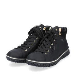 Rieker Damen Schnürschuhe tiefschwarz