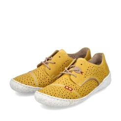 Rieker Damen Schnürschuhe sonnenblumengelb