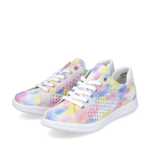 Rieker Damen Schnürschuhe multi-edelweiß