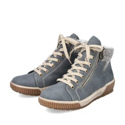 Rieker Damen Schnürschuhe blaugrau