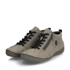Rieker Damen Schnürschuhe braungrau