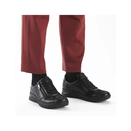 Rieker Damen Schnürschuhe urbanschwarz