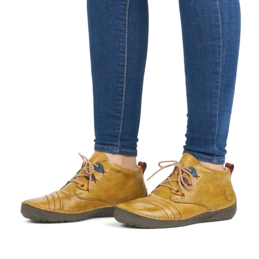 Rieker Damen Schnürschuhe exoticgelb