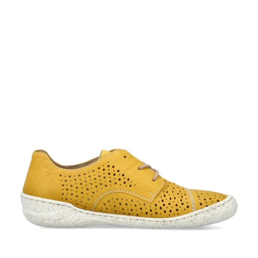 Rieker Damen Schnürschuhe sonnenblumengelb