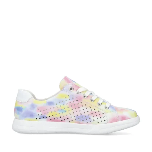 Rieker Damen Schnürschuhe multi-edelweiß