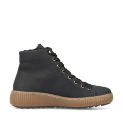 Rieker Damen Schnürschuhe carbonschwarz