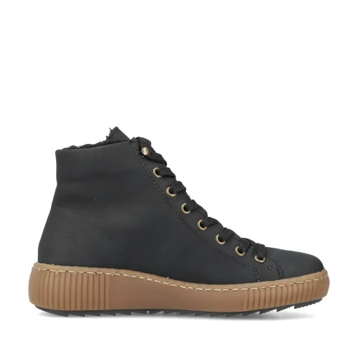 Rieker Damen Schnürschuhe carbonschwarz