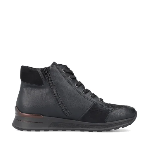 Rieker Damen Schnürschuhe tiefschwarz