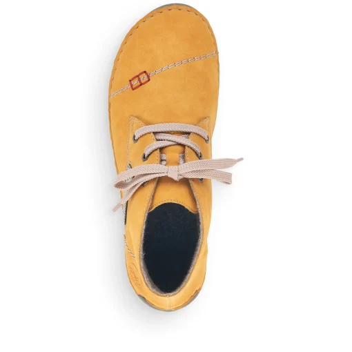 Rieker Damen Schnürschuhe honiggelb