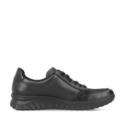 Rieker Damen Schnürschuhe urbanschwarz