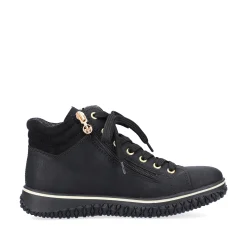 Rieker Damen Schnürschuhe tiefschwarz