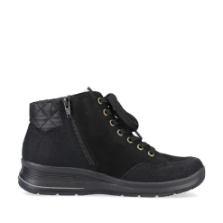 Rieker Damen Schnürschuhe tiefschwarz