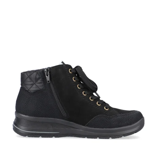 Rieker Damen Schnürschuhe tiefschwarz