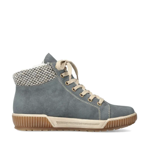 Rieker Damen Schnürschuhe blaugrau