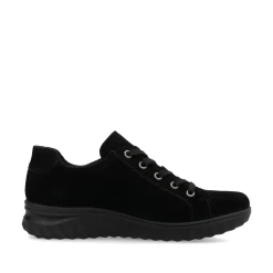 Rieker Damen Schnürschuhe nachtschwarz