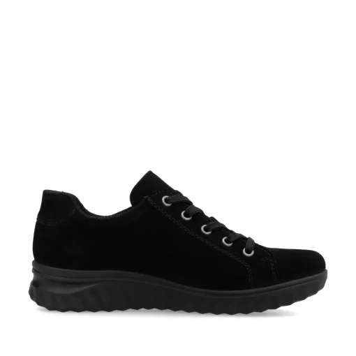 Rieker Damen Schnürschuhe nachtschwarz