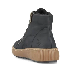 Rieker Damen Schnürschuhe carbonschwarz
