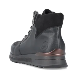 Rieker Damen Schnürschuhe tiefschwarz