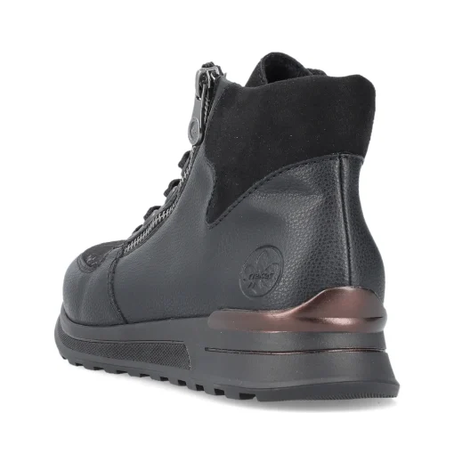 Rieker Damen Schnürschuhe tiefschwarz