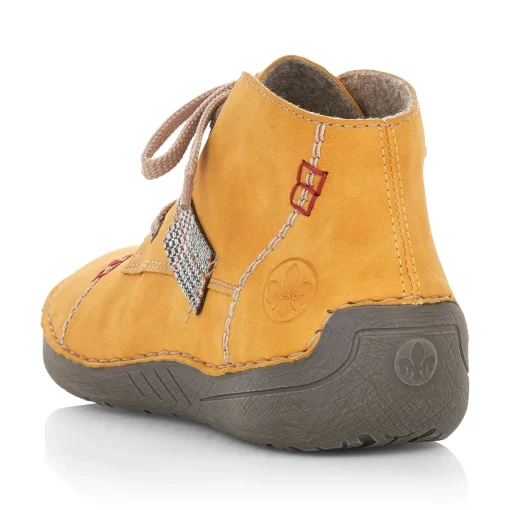 Rieker Damen Schnürschuhe honiggelb