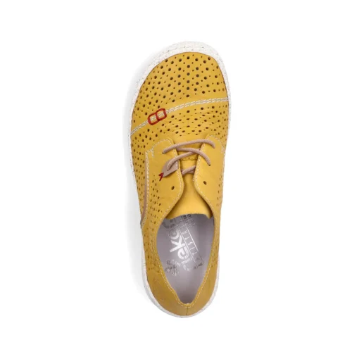 Rieker Damen Schnürschuhe sonnenblumengelb