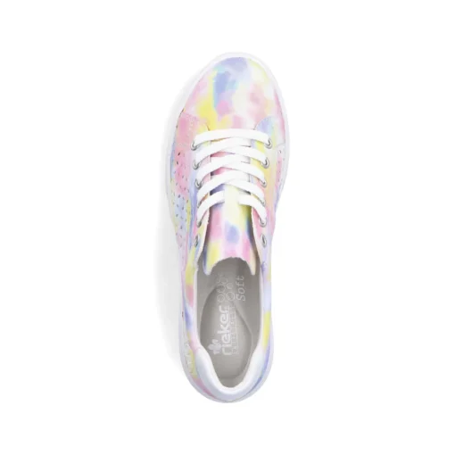 Rieker Damen Schnürschuhe multi-edelweiß