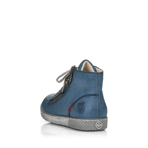 Rieker Damen Schnürschuhe azurblau