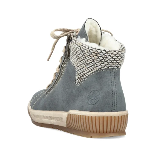 Rieker Damen Schnürschuhe blaugrau