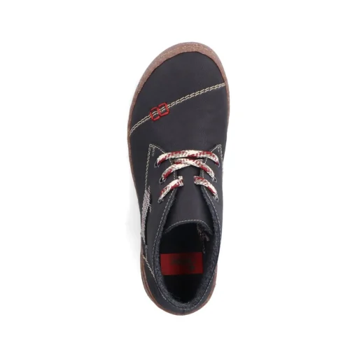 Rieker Damen Schnürschuhe tiefschwarz